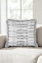 Abstract Striped Luxury Texture Fringed Pillowcase - Elegant Watercolor Nordic Gray Tassel Throw Pillow Cover - 2