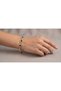 Golden Oval‑green Bracelet with Diamond‑Style Halo Accents - 2