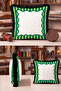 Striped Geometric Framed Fringed Pillowcase-Stripe Design Bohemian Black Tassel Throw Pillow Cover - 4