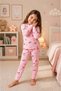 Girl's Printed Cotton 2-Piece Pajama Set M00845 Pink