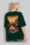 Amsterdam Netherlands 3 Green Oversize Country City Back Printed Unisex T-Shirt 100% Cotton Premium - 4