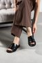 Stacy Women's Genuine Leather Drawstring Casual Slippers - 2