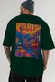 Paris France 3 Green Oversize Country City Back Printed Unisex T-Shirt 100% Cotton Premium - 6