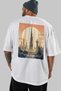 Dubai Uae 3 White Oversize Country City Back Printed Unisex T-Shirt 100% Cotton Premium - 5