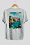 Dubrovnik Croatia 3 White Oversize Country City Back Printed Unisex T-Shirt 100% Cotton Premium