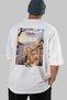 Lisbon Portugal White Oversize Country City Back Printed Unisex T-Shirt 100% Cotton Premium - 6