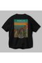 Medellin Colombia Black Oversize Country City Back Printed Unisex T-Shirt 100% Cotton Premium - 3
