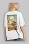 South Africa White Oversize Country City Back Printed Unisex T-Shirt 100% Cotton Premium - 3
