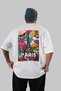 Paris France 4 White Oversize Country City Back Printed Unisex T-Shirt 100% Cotton Premium - 2