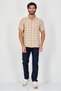 Men Regular Fit Checkered Short Sleeve Casual Shirt, Multicolor - 4
