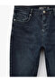 Normal Waist Cotton Slim Fit Jean Trousers - Brad Jean - 4