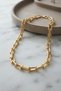 Gold Color Brass Tiffany Model Women's Necklace
