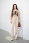 Women's Double Fabric High Waist Wide Leg Palazzo Trousers