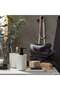 3-Piece Bathroom Accessory Set, White with Black Pump - 5
