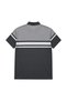Men's Large Size Black Polo Collar Short Sleeve Nightline T-Shirt 5Xl-6Xl-7Xl-8Xl - 5