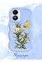 Vivo Y02S Compatible Case Camera Protector Blue Silicone Couple Phone Case Butterfly Pattern - 2