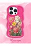 iPhone 14 Pro Max Compatible Case Camera Protector Red Silicone Couple Phone Case Floral Pattern - 2