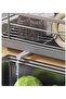 Dish Drying Rack Dish Drying Rack Kitchen Storage Rack Dish Drying Rack Large Antibacterial Kitchen Tools Dish Rack Dish Rack with Drainage Design (Black) Steel - 3