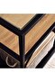 WALTER CONSOLE TABLE WITH STORAGE MELAMINE - BLACK NATURAL - 3
