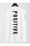 Men's Positive Printed Premium Quality Modern Fit Sports Athlete Sleeveless T-Shirt