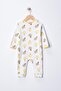 Baby Zippered Cuffed Printed 9-12-18 Months Cotton 3-Piece Sleeping Bag Set - 4