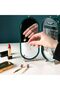 Folding Mirrored Jewelry Organizer Storage Hanger Box Mirror for Earrings Necklaces Bracelets - 2