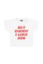 But Daddy I Love Him Printed Crop Baby Tee