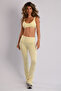 Seamless Folded Waist Fold over Flare Burgundy Spanish Leggings - 3