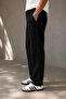 Men's Black Linen Trousers with Elastic Waist and Drawstring, Comfortable Fit, Summer Casual Pants - 6