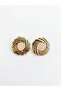 Girdap Gold Detailed Stone Earrings - 2