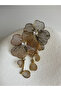 Gold Color Zircon Stone Flower Wire Earrings (8.5 cm) - 6
