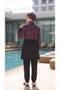 Full Coverage Eye-Catching Beachwear Swim Hijab Swimsuit with Elastic Adjustable Waistband and Gift Bag - 8