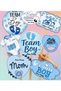 8Pcs Large Size Blue Baby Boy Gender Reveal Party Baby Shower Speech Balloon - 3