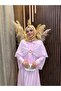 Elin Cloak Detailed Brooched 3-Piece Set |   Pink - 5