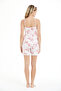 Women's 100% Viscose Bandana Floral Patterned Lace Rope Strap Shorts Set - 7