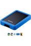 HD700 Pro External Hard Drive | 1TB | USB 3.2 Gen1 Portable HDD | IP56 Water & Dust Resistant | Military-Grade Shock Resistant | Triple-Layer Protection | For Windows, Mac, PS5 & Xbox | Blue - 4