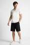 Men's Polo Collar Contrast Striped T-Shirt - Ecru - 3