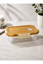 Glass Storage Container with Bamboo Lid and Borcam - Large