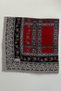 Black Red Floral Patterned Flared Cotton Scarf - 2