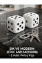 2-Piece Plush Dice 6 cm – Soft Plush Dice Cube Keychain Set, Car Rearview Mirror Ornament, Bag Accessory, Lucky Dice Gift - 2