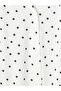 White V-Neck Polka Dot Gathered Blouse - 6