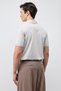 Beige Lyocell Blended Polo Collar Men's T-Shirt - 6