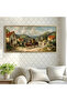 Signtouch Heritage Carriage Village Canvas Wall Art 60x120 cm With Outer Frame - 3