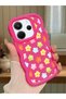 Redmi Note 14 4g Compatible Case Camera Protector Red Silicone Couple Phone Case Floral Pattern