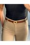 Lord Oval Gold Buckle Belt Waist Belt Jacket Belt Dress Belt Trouser Belt