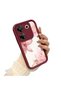 Tecno Camon 20 Pro 5g Compatible Case Camera Protector Burgundy Silicone Couple Phone Case Floral Pattern - 2