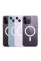 iPhone 15 Pro Case Thick Silicone Magsafe Camera Raised Transparent Tkng - 6