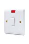 Electric Light Switch with LED Indicator, Single Gang, White - 2