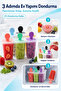 Ice Cream Mold, Reusable Ice Skate Mold with Silicone Handles, Set of 6 - 2