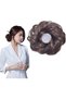 Messy Bun Scrunchie with Elastic Rubber Band, Updo Chignon Donut Ponytail Hairpiece,Ponytail Hair Extensions, Synthetic Tousled Hair for lady